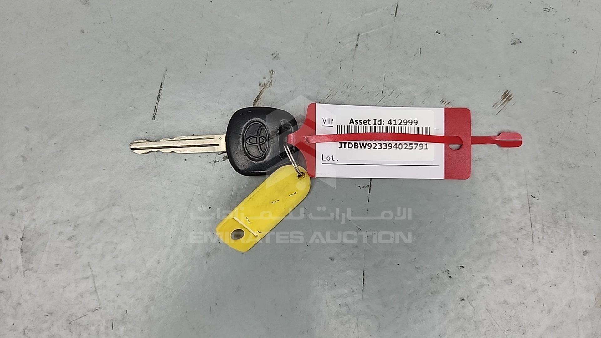 2009 TOYOTA YARIS VIN: JTDBW923394025791