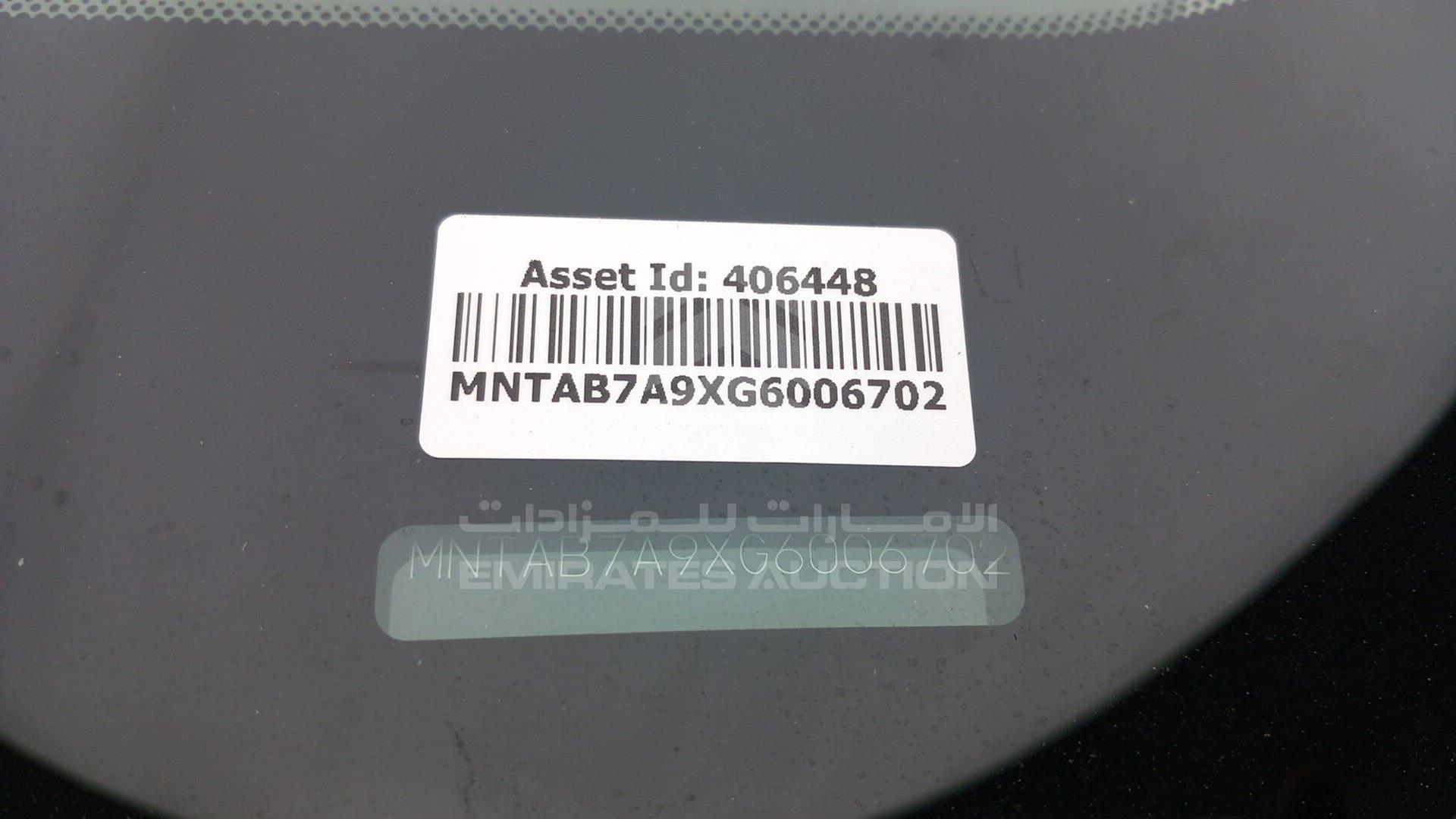 2016 NISSAN SENTRA VIN: MNTAB7A9XG6006702