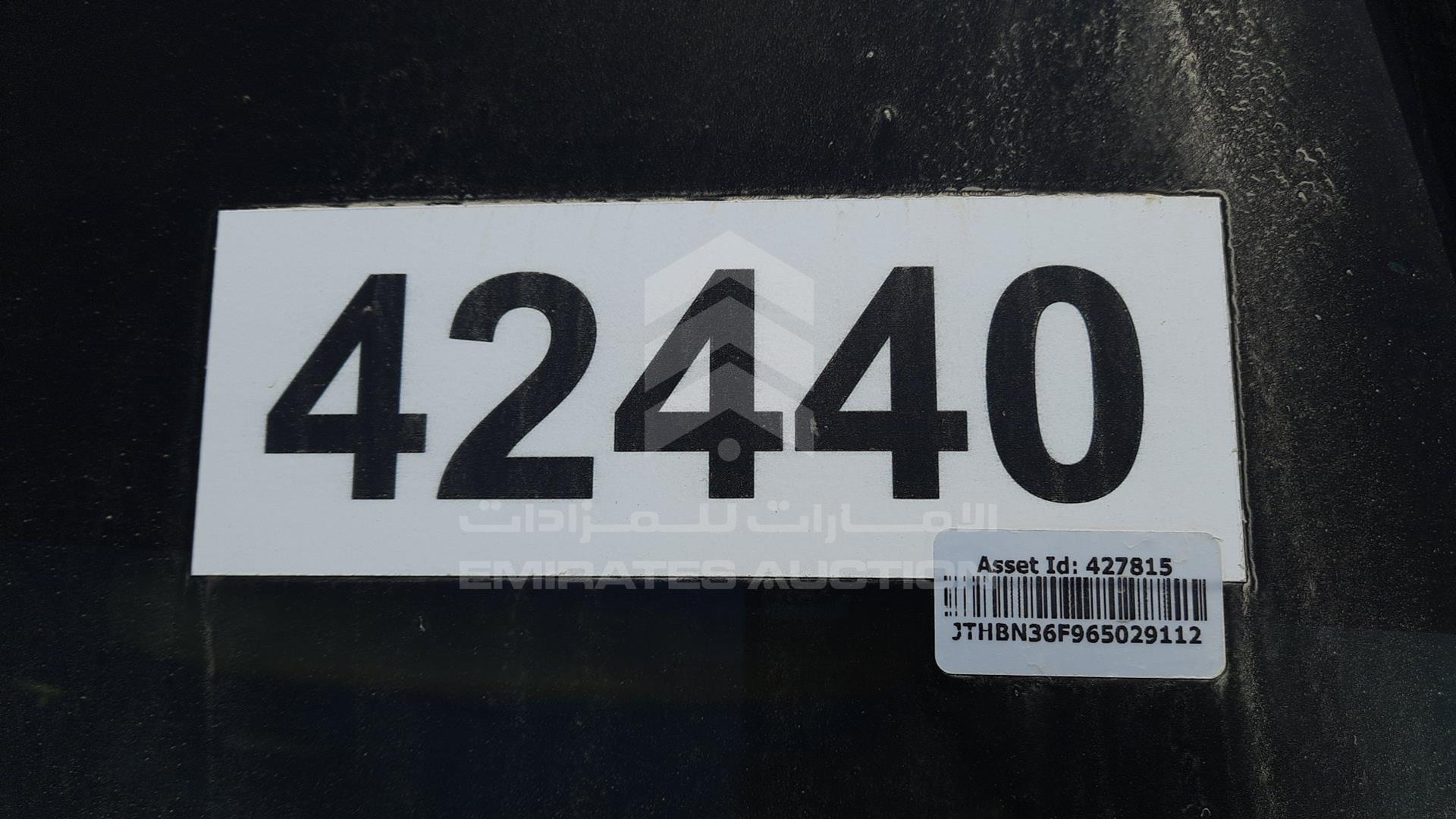 2006 LEXUS LS 430 VIN: JTHBN36F965029112
