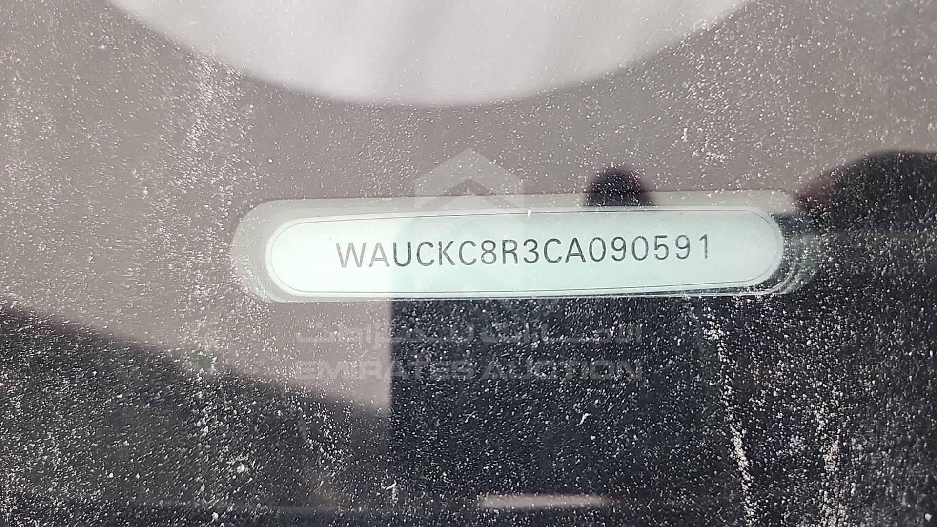 2012 AUDI Q5 VIN: WAUCKC8R3CA090591