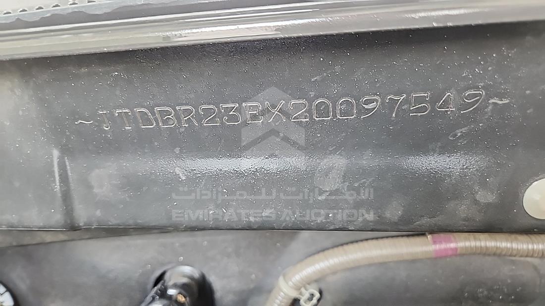 2002 Toyota Corolla — VIN on Frame — Photo 5