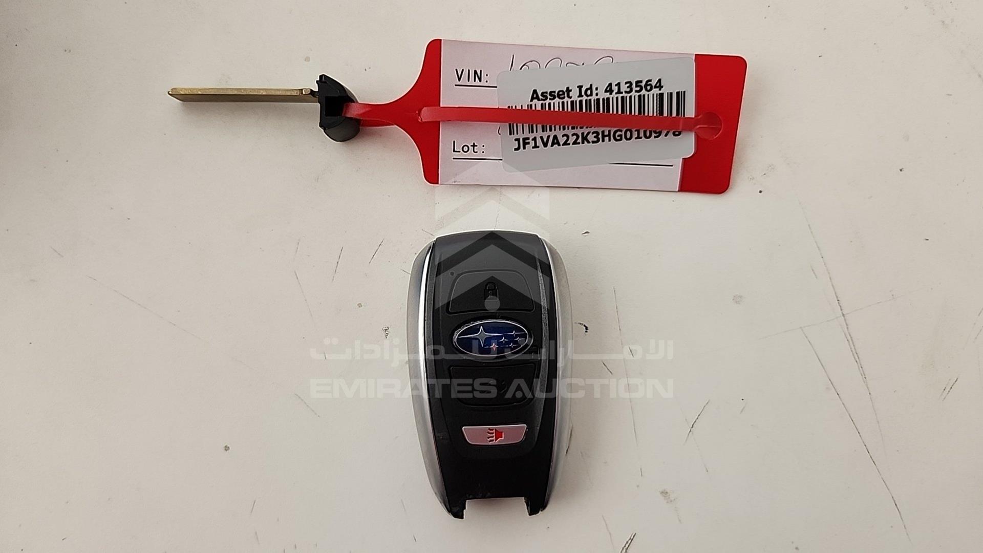 2017 SUBARU WRX VIN: JF1VA22K3HG010978