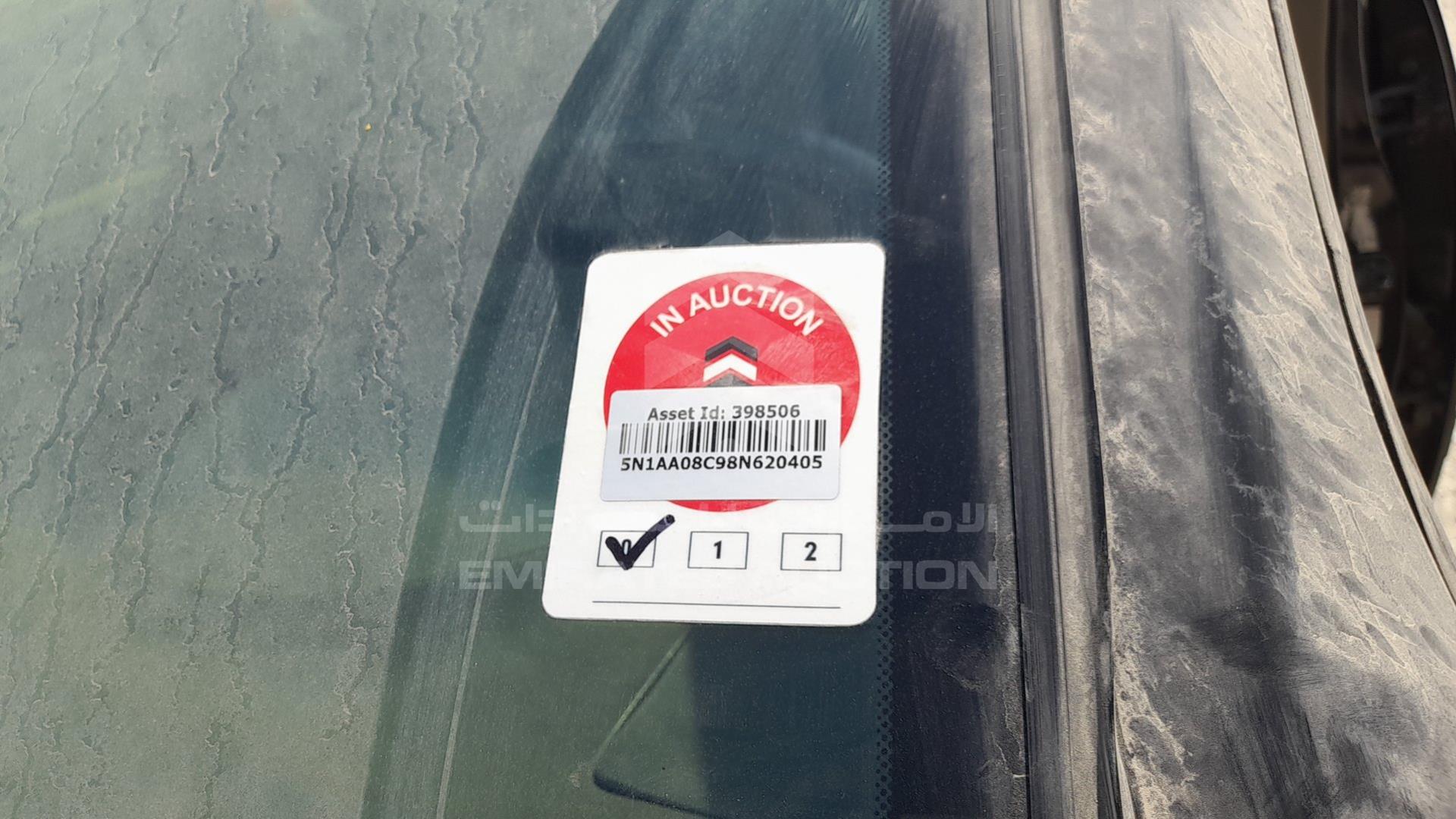 2008 NISSAN ARMADA VIN: 5N1AA08C98N620405