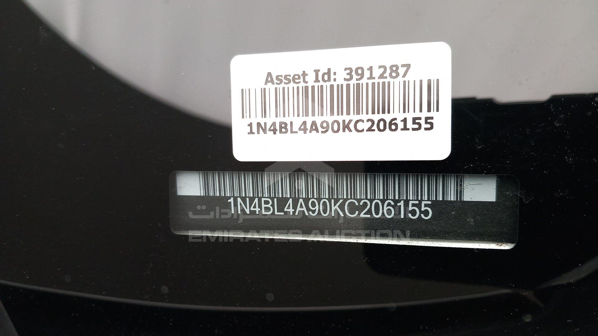 2019 NISSAN ALTIMA VIN: 1N4BL4A90KC206155