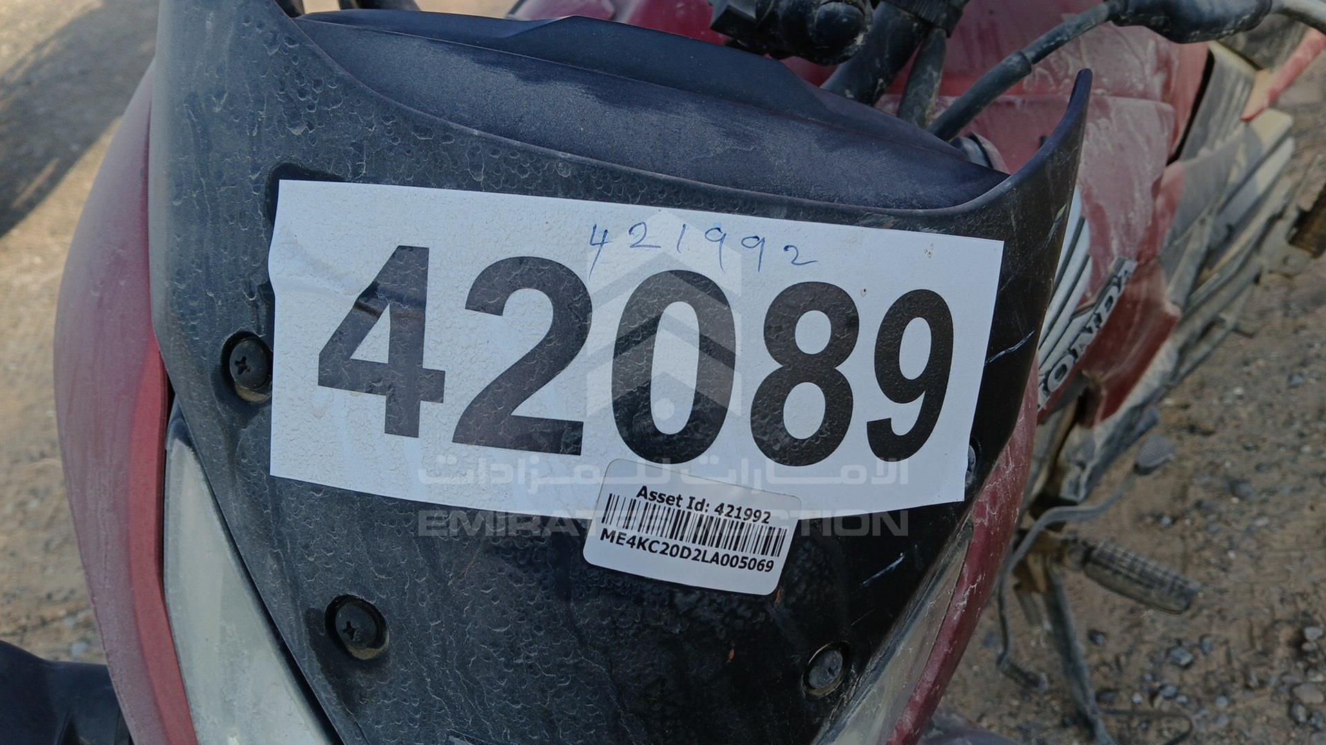 2020 HONDA UNICORN VIN: ME4KC20D2LA005069