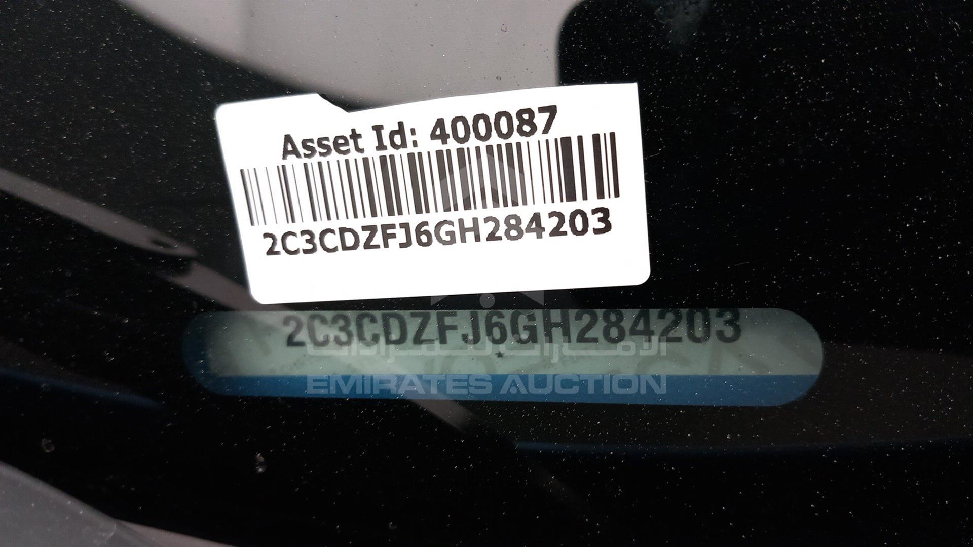 2016 DODGE CHALLENGER VIN: 2C3CDZFJ6GH284203
