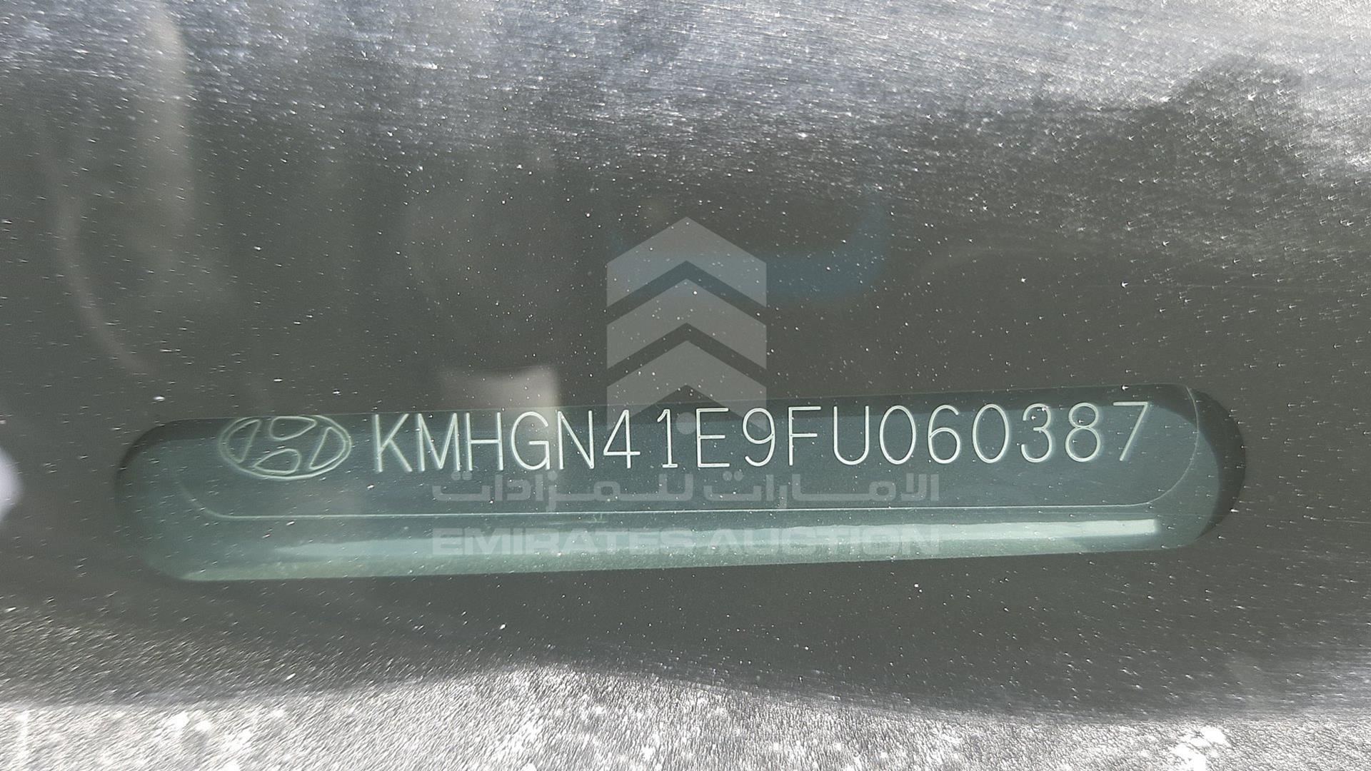 2015 HYUNDAI GENESIS VIN: KMHGN41E9FU060387