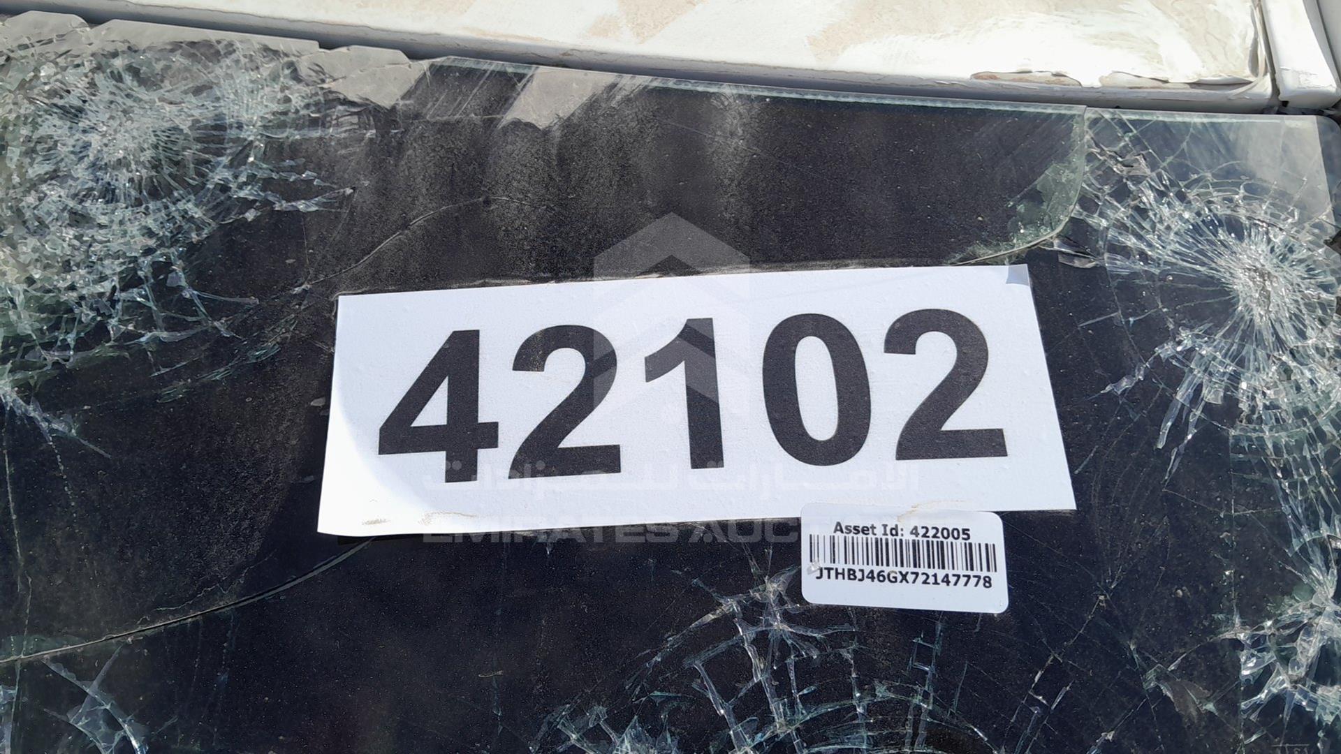 2007 LEXUS ES 350 VIN: JTHBJ46GX72147778