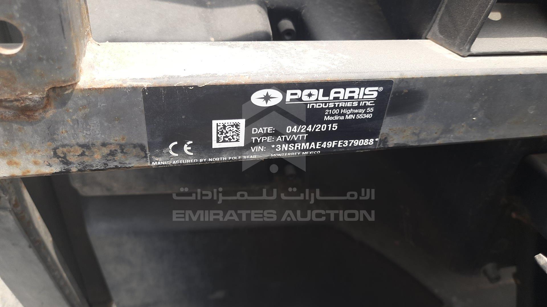 2015 POLARIS RANGER VIN: 3NSRMAE49FE379088