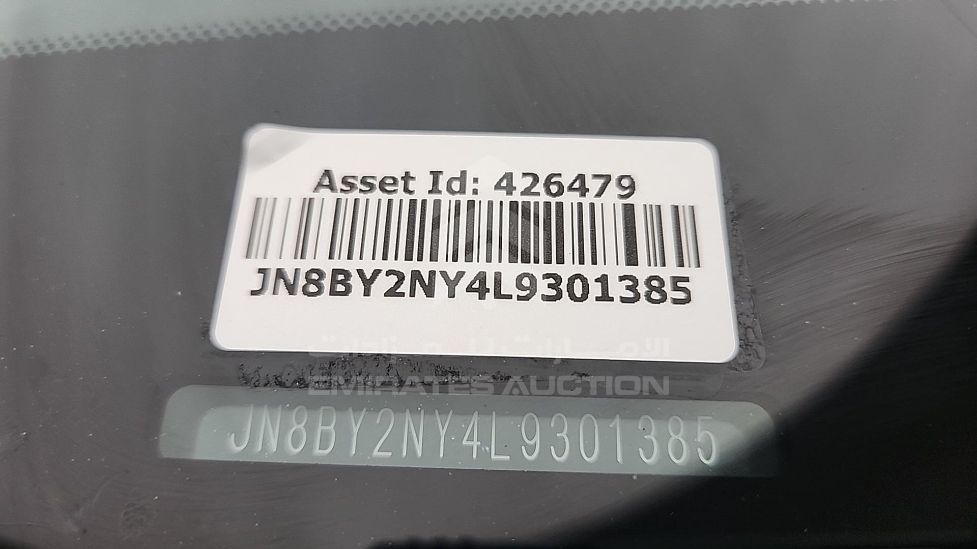 2020 NISSAN PATROL VIN: JN8BY2NY4L9301385