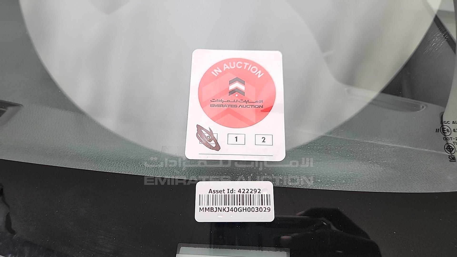 2016 MITSUBISHI L 200 VIN: MMBJNKJ40GH003029