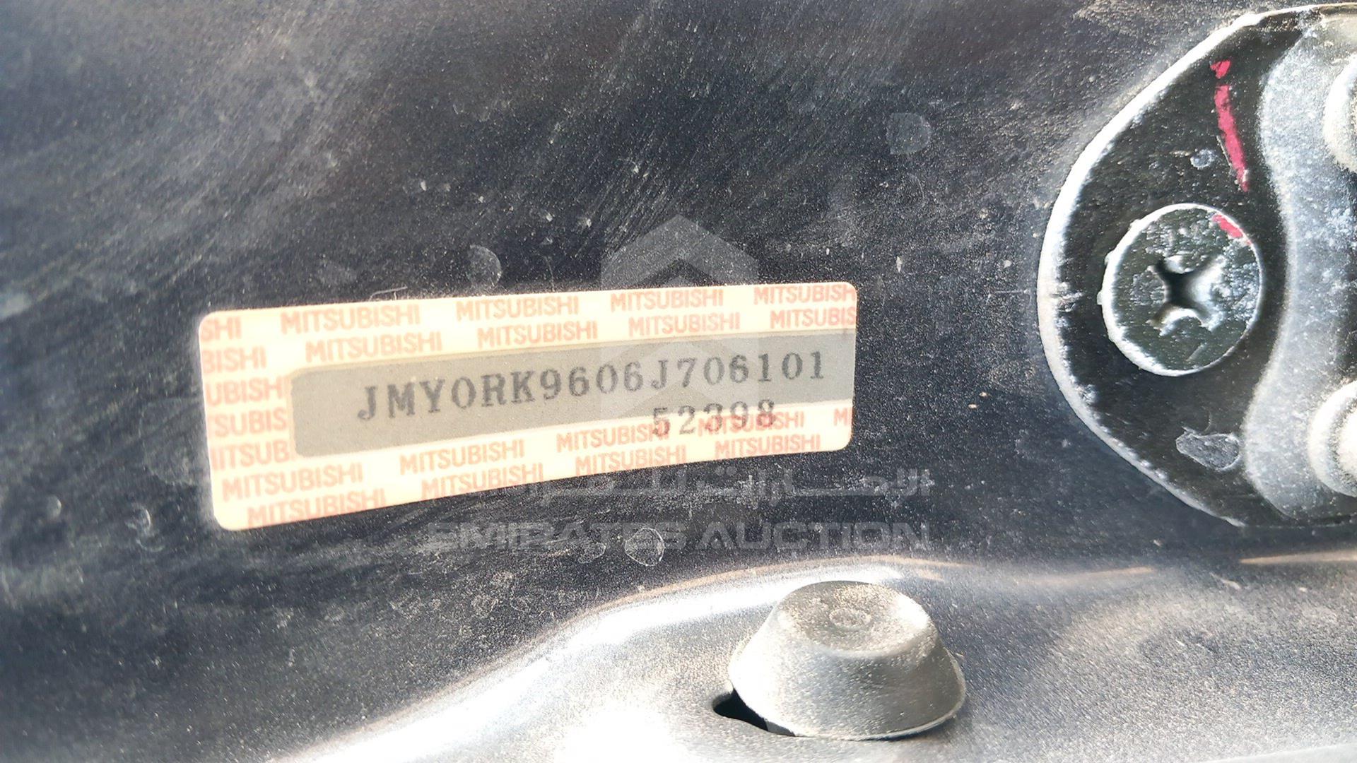 2006 MITSUBISHI NATIVA VIN: JMY0RK9606J706101