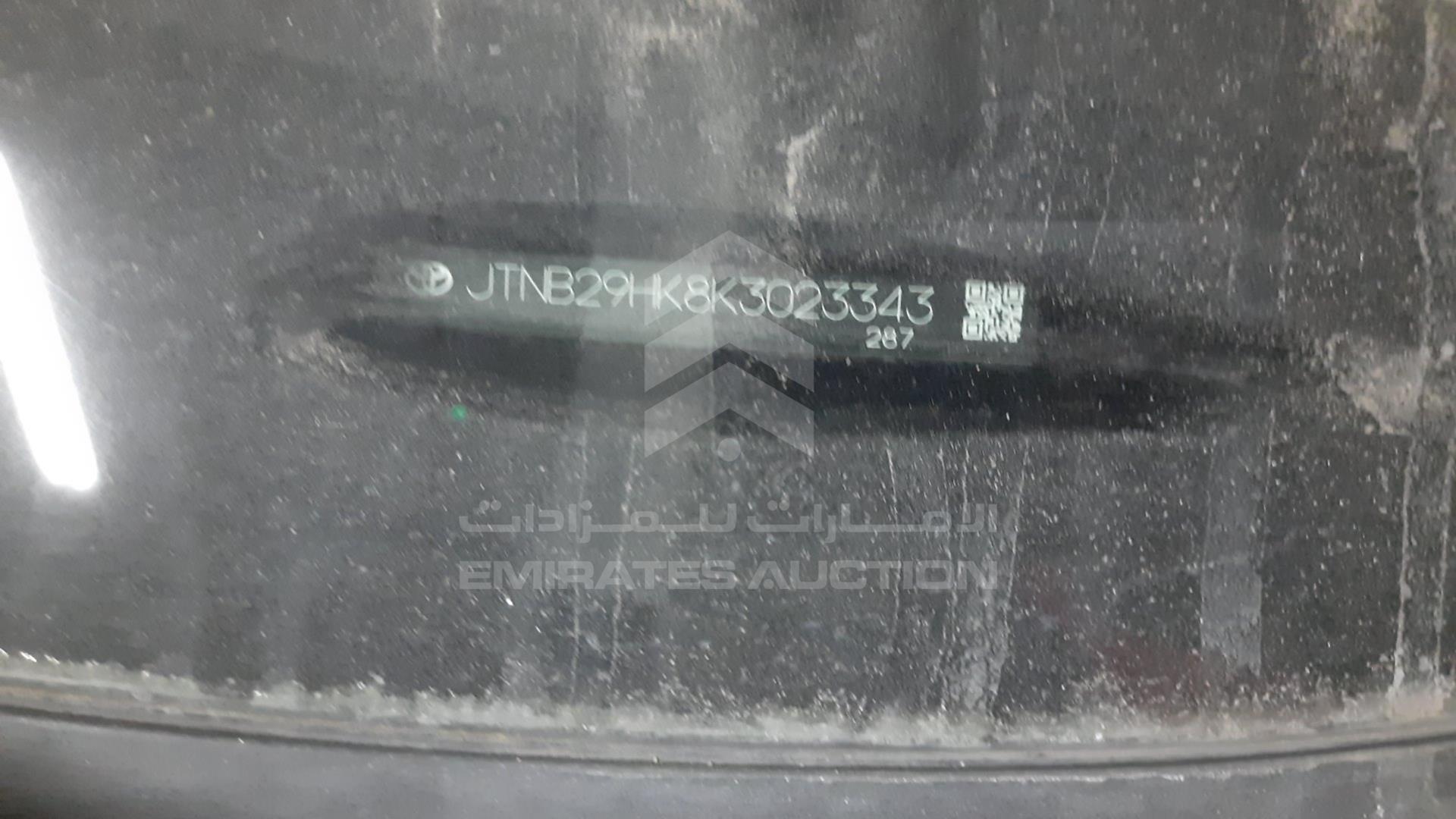 2019 TOYOTA CAMRY VIN: JTNB29HK8K3023343