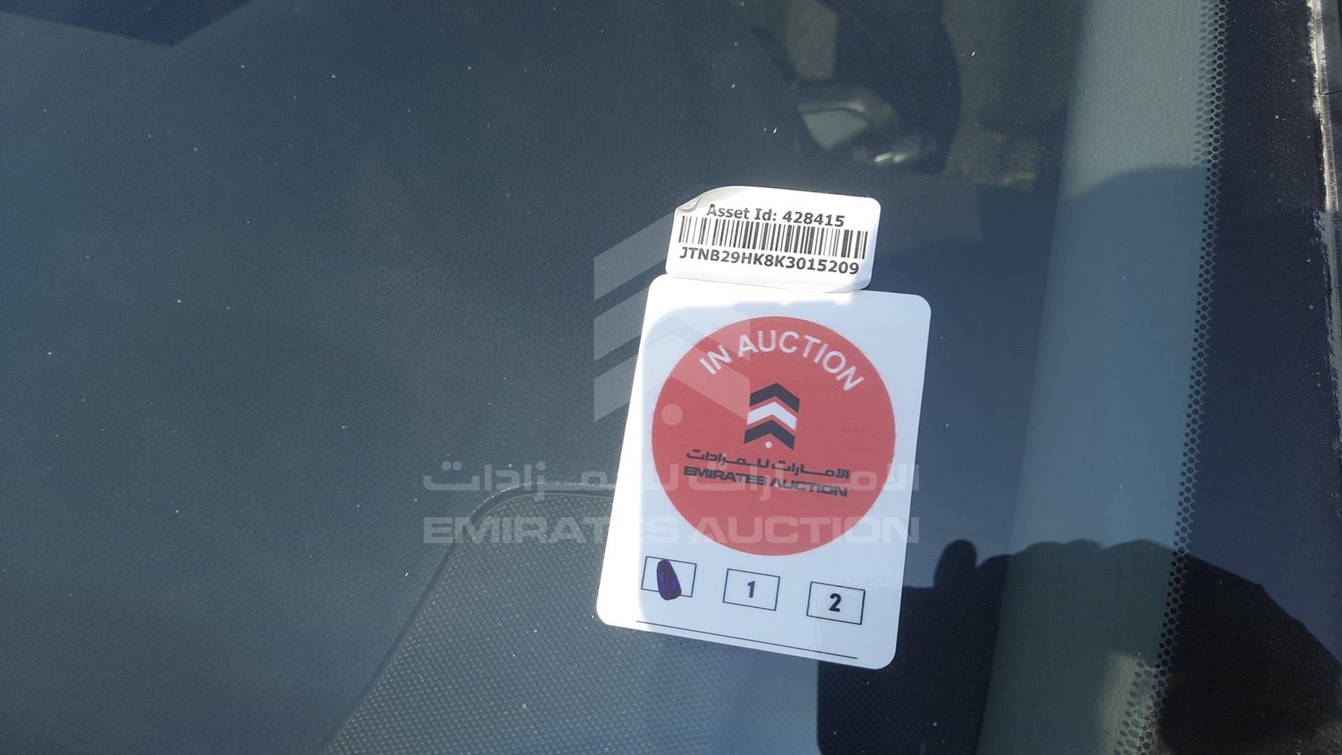 2019 TOYOTA CAMRY VIN: JTNB29HK8K3015209