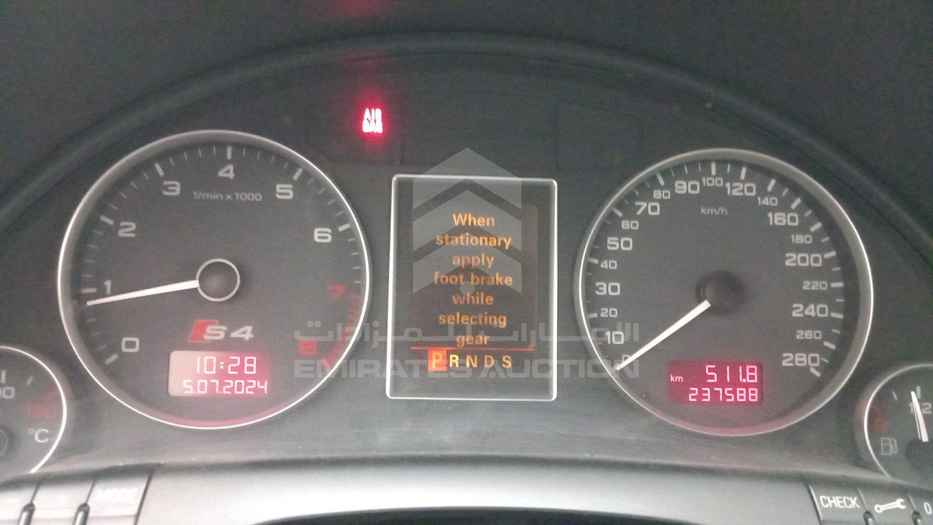2007 AUDI S4 VIN: WAUGL78E47A077129
