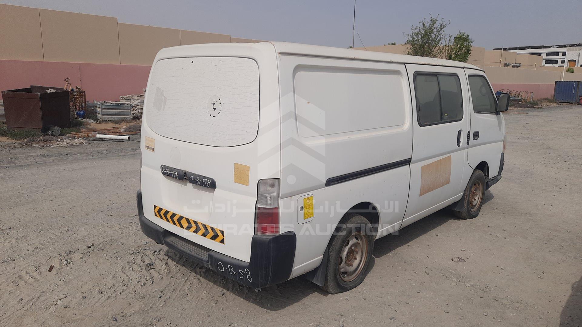 2009 NISSAN URVAN VIN: JN6AE52S39X112844