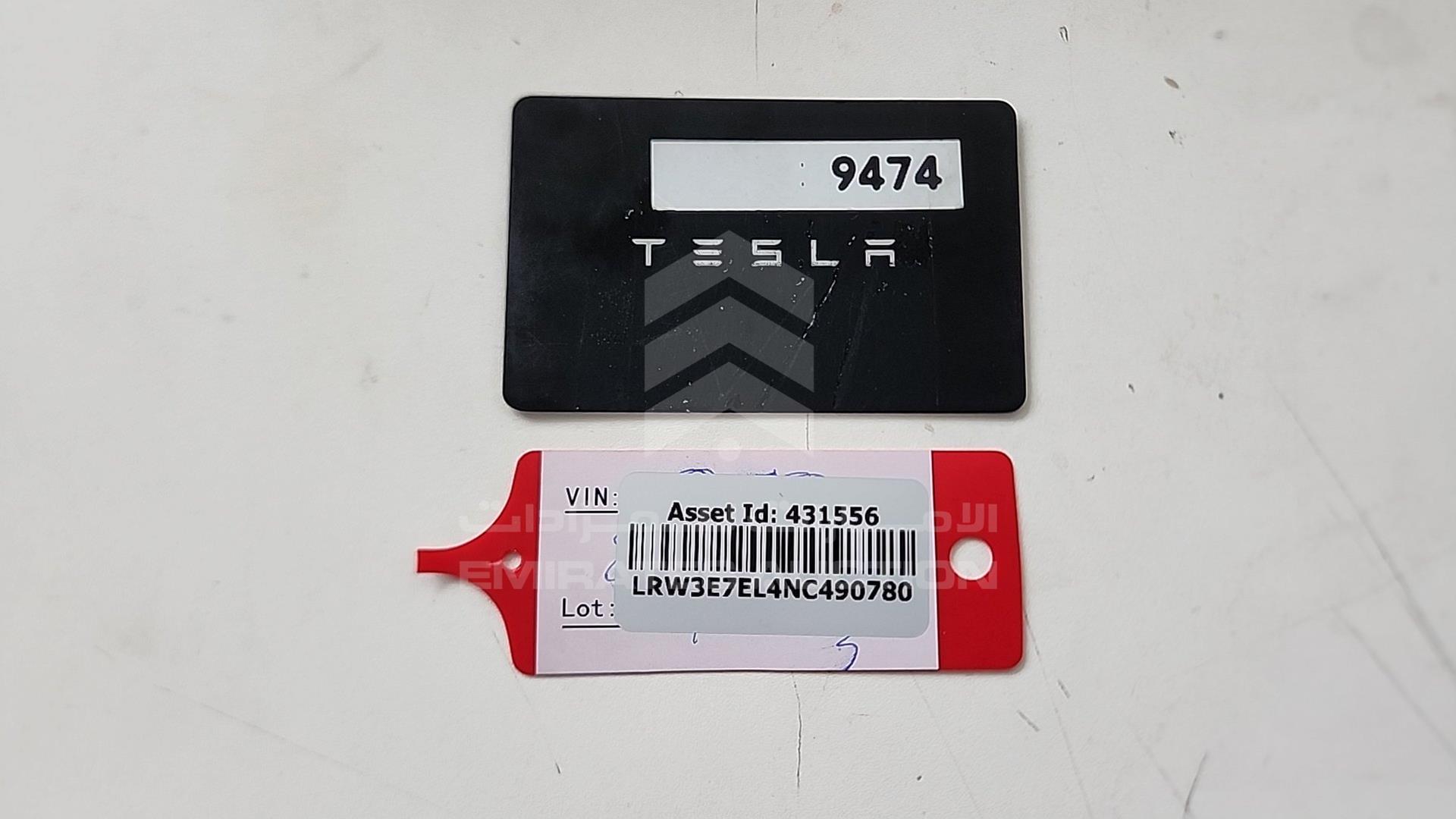 2022 TESLA MODEL 3 VIN: LRW3E7EL4NC490780