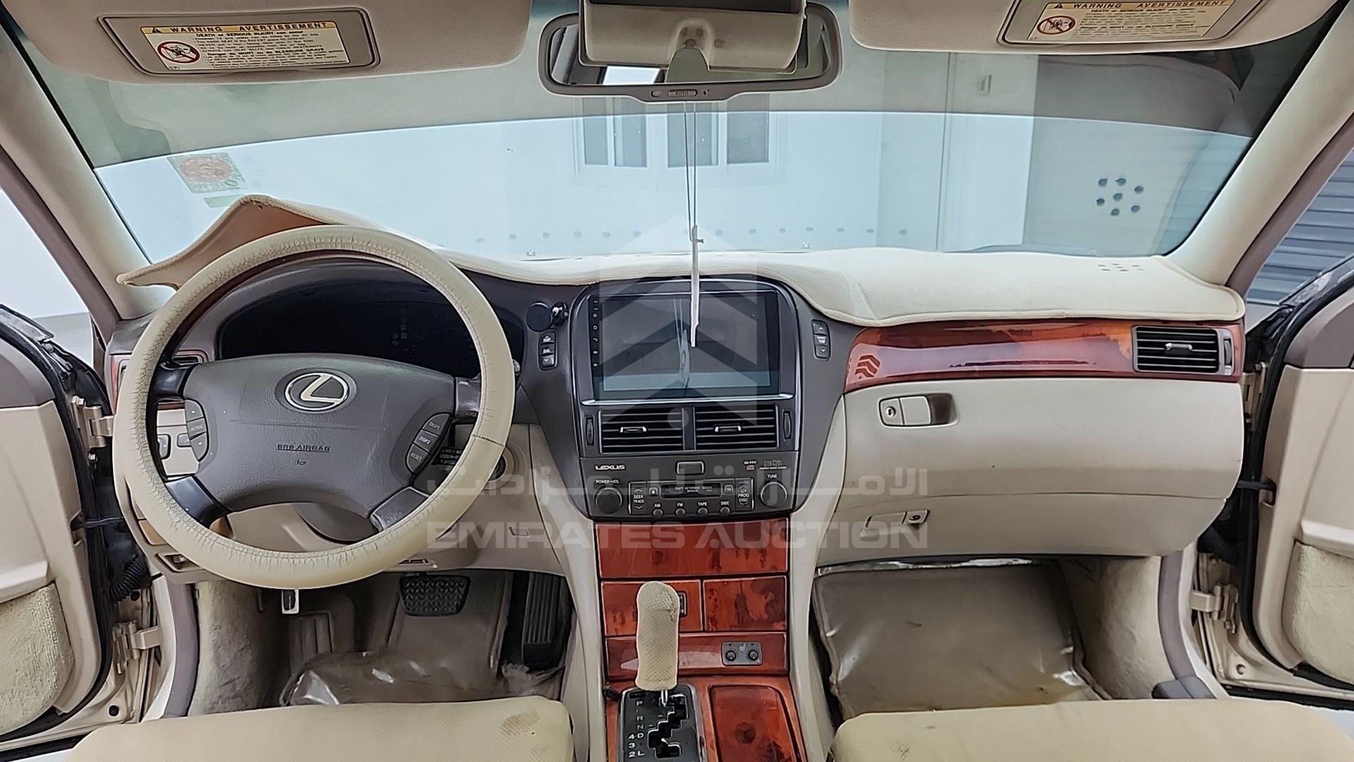 2001 LEXUS LS 430 VIN: JTHBN30FX10024631