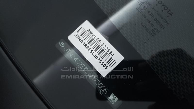 JTND4RBE5L3075505 Auction: EmiratesAuction Lot: 423206 JTND4RBE5L3075505 Toyota Corolla 2020 BLACK Photo 4