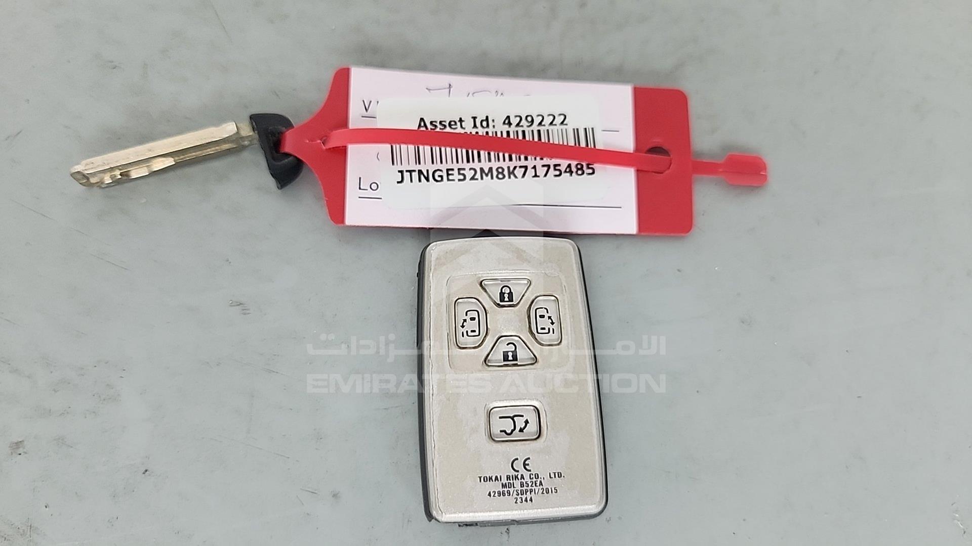 2019 TOYOTA PREVIA VIN: JTNGE52M8K7175485
