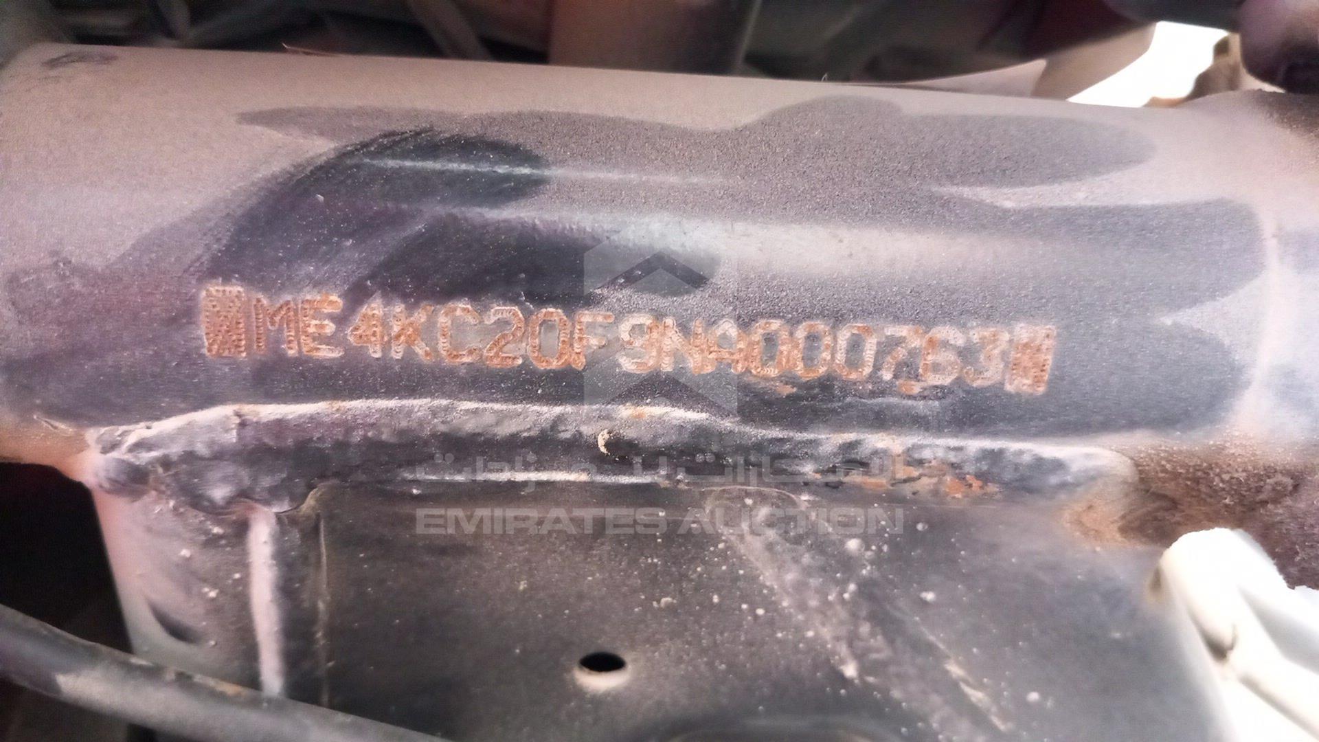 2022 HONDA UNICORN VIN: ME4KC20F9NA000763