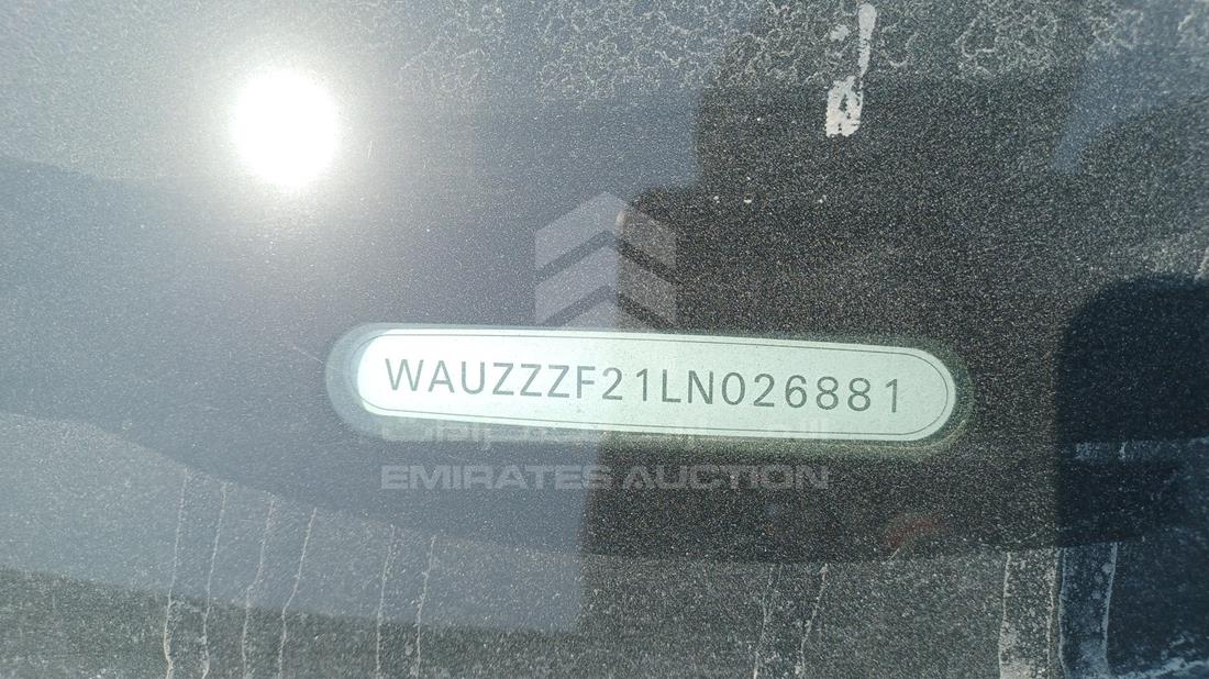 اودي ايه 6 2020 — رقم الشاسيه على الهيكل — صورة 2