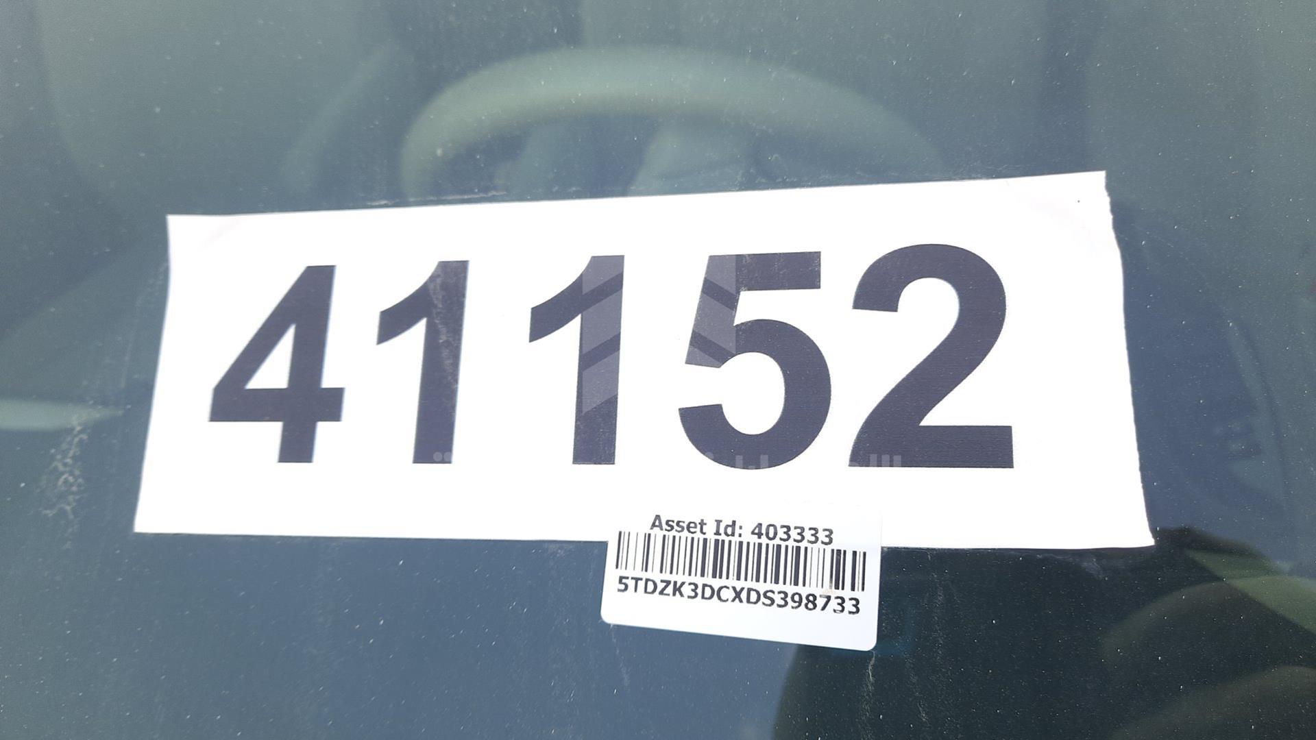 2013 TOYOTA SIENNA VIN: 5TDZK3DCXDS398733