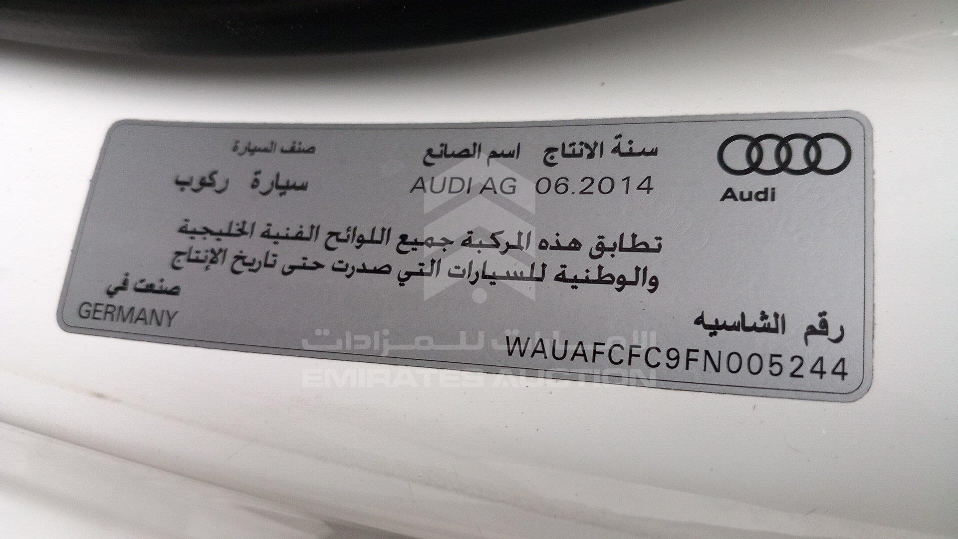 WAUAFCFC9FN005244 - 2015 Audi A6 - #505316