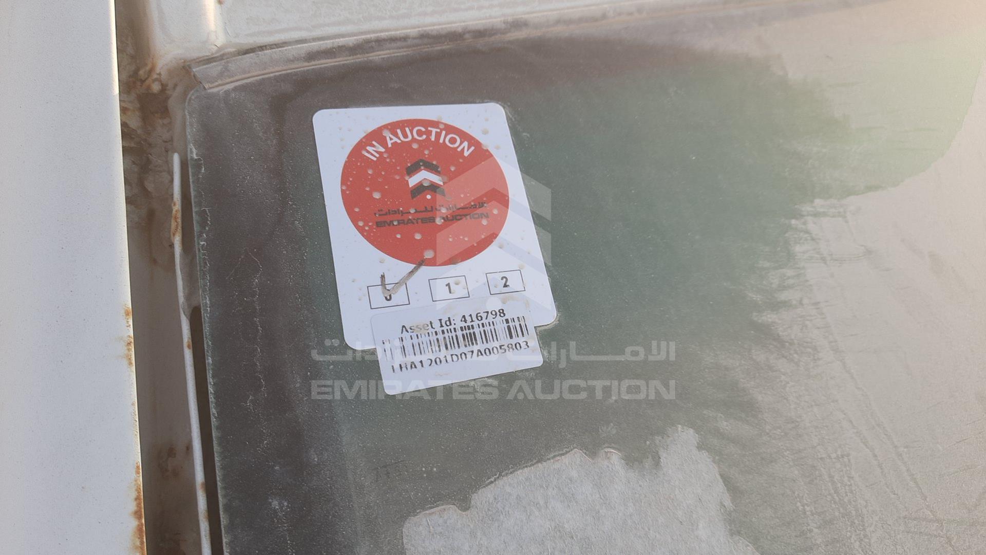 2007 YUHU TYANMA VIN: LHA1201D07A005803