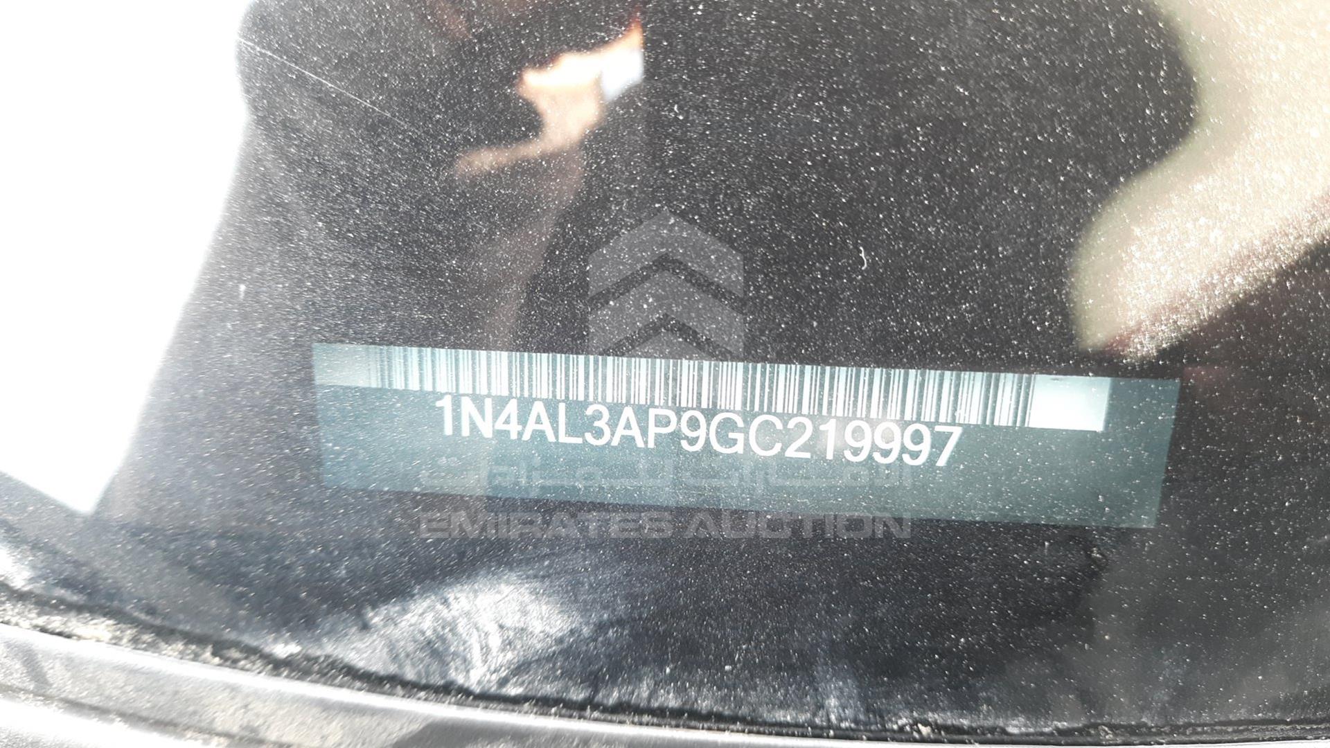 2016 NISSAN ALTIMA VIN: 1N4AL3AP9GC219997