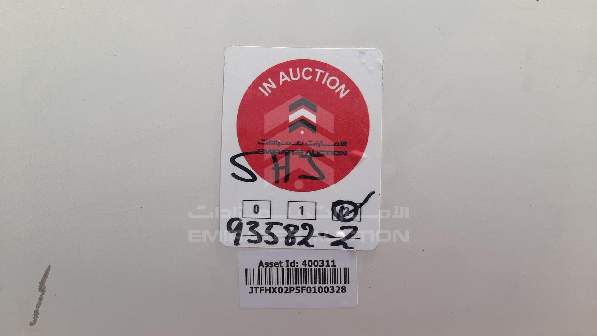 2015 TOYOTA HIACE VIN: JTFHX02P5F0100328