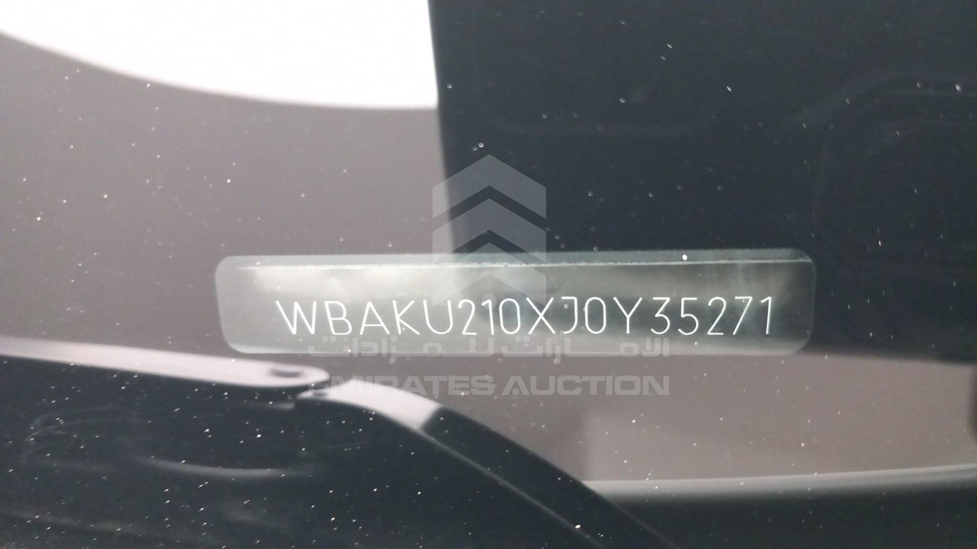 2018 BMW X6 VIN: WBAKU210XJ0Y35271