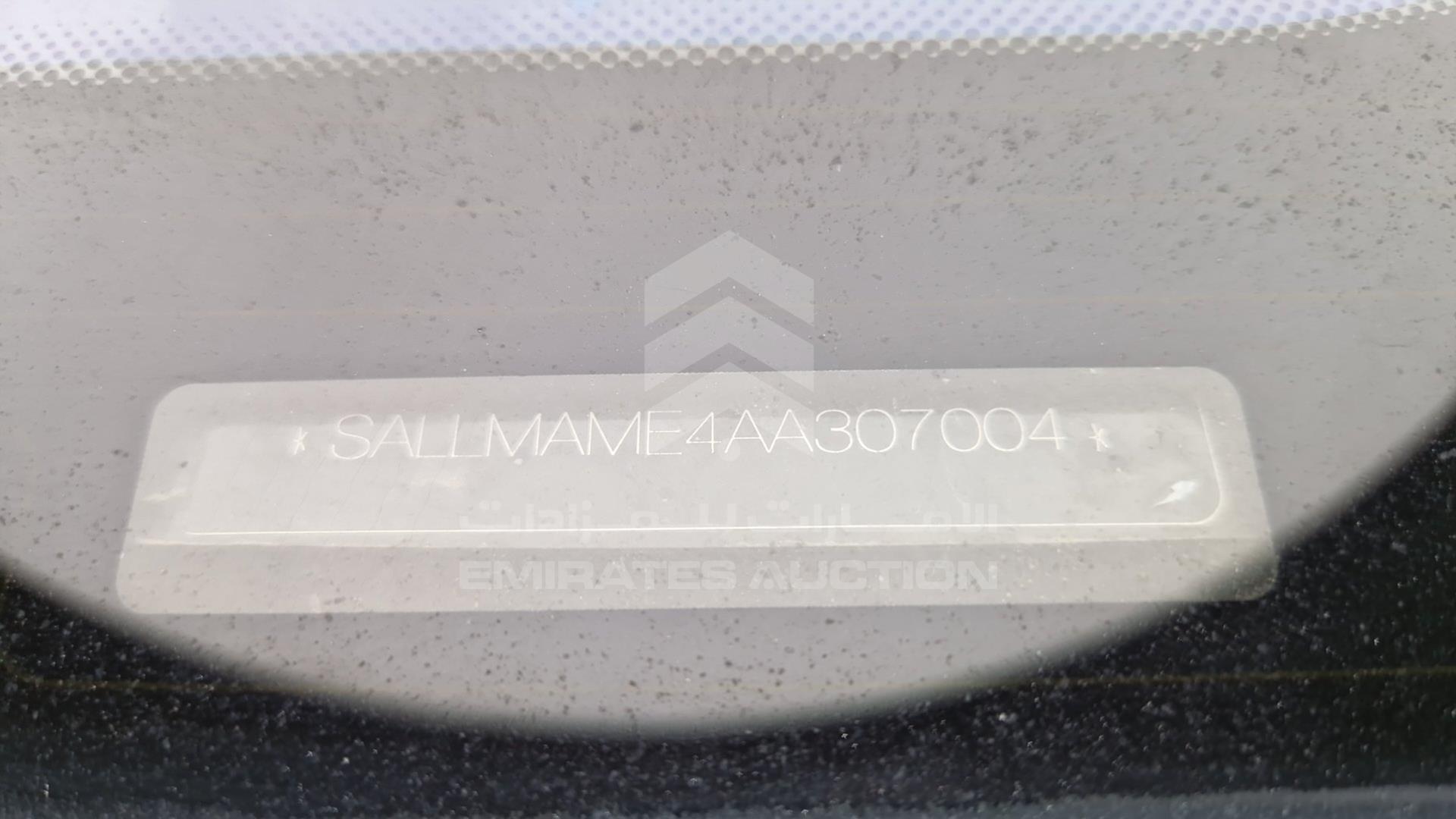 2010 RANGE ROVER VOGUE VIN: SALLMAME4AA307004