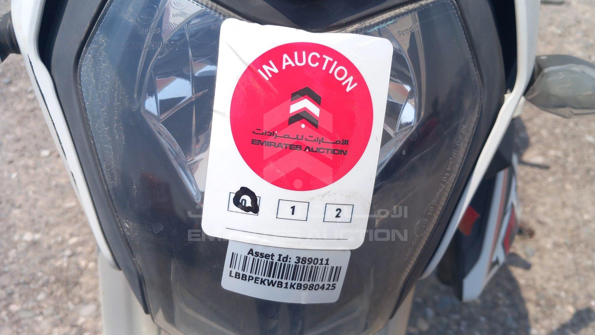 2019 BENELLI TNT 150 VIN: LBBPEKWB1KB980425