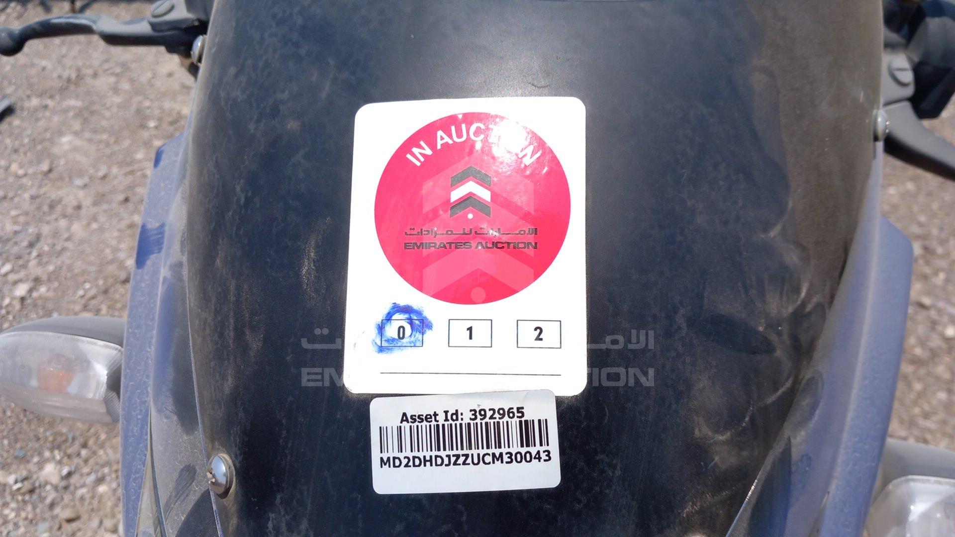 2012 BAJAJ 180 CC VIN: MD2DHDJZZUCM30043