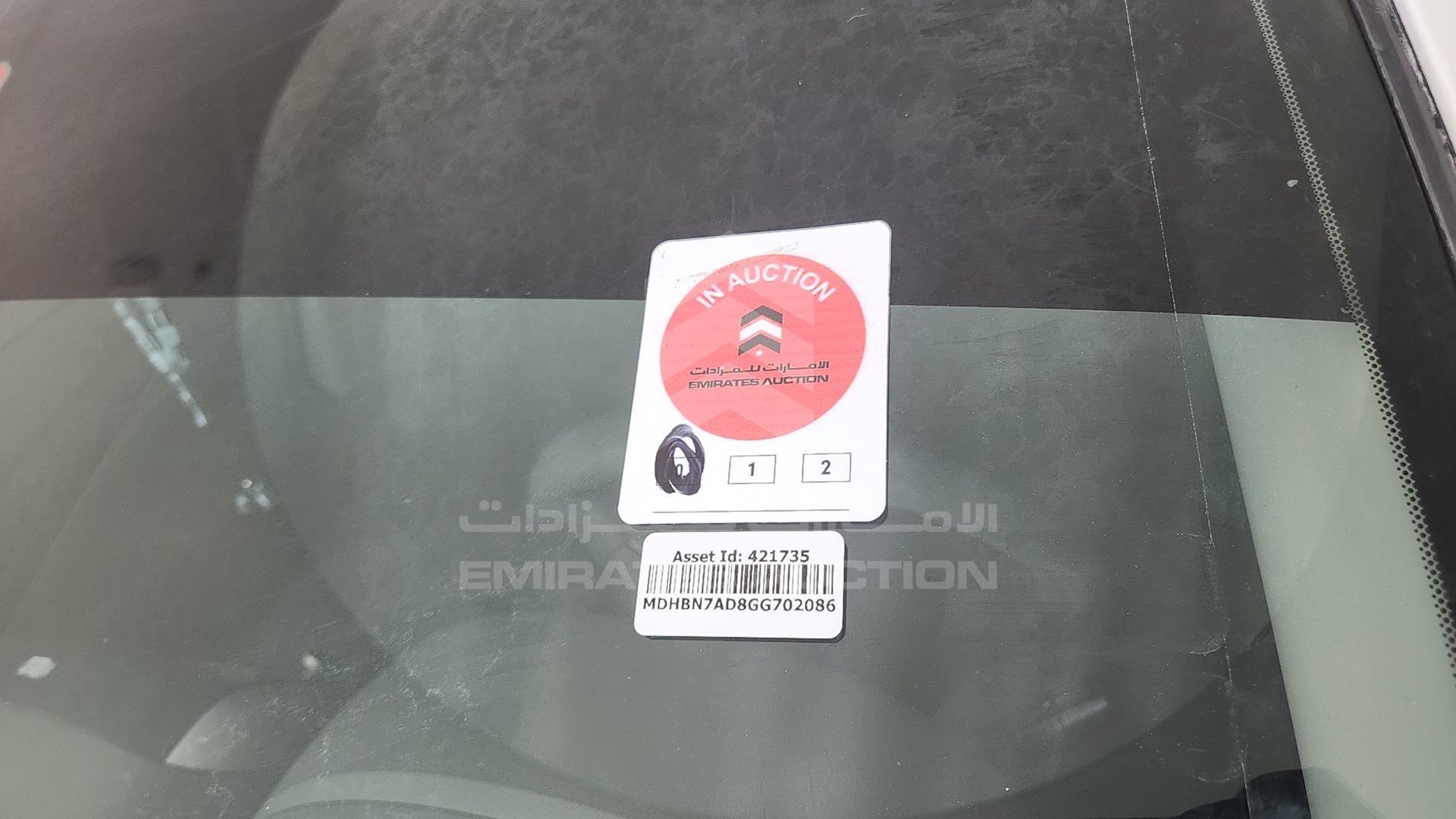 2016 NISSAN SUNNY VIN: MDHBN7AD8GG702086