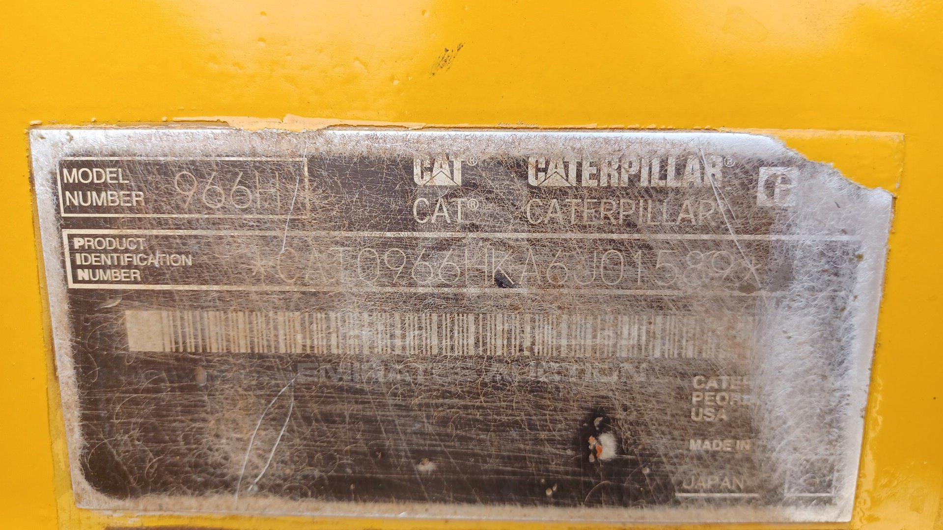 2011 CAT --- VIN: CAT0966HKA6J01589