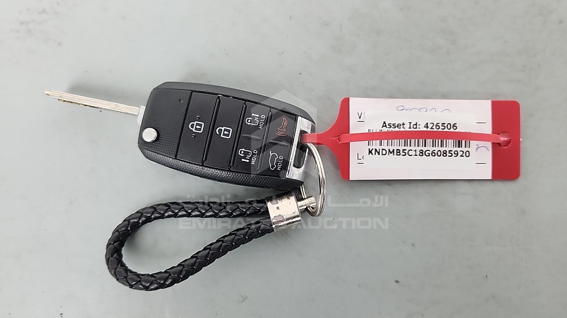 2016 KIA SEDONA VIN: KNDMB5C18G6085920