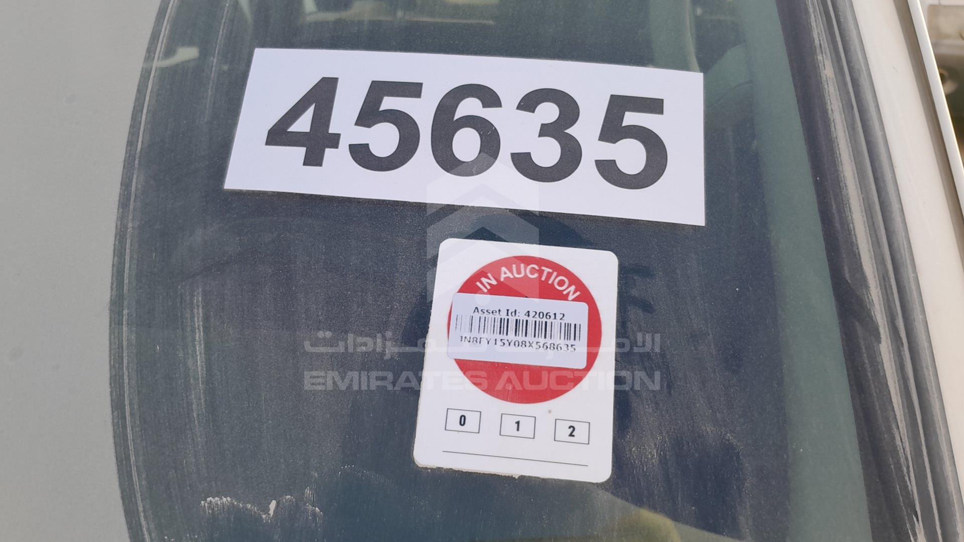 2008 NISSAN PATROL VIN: JN8FY15Y08X568635