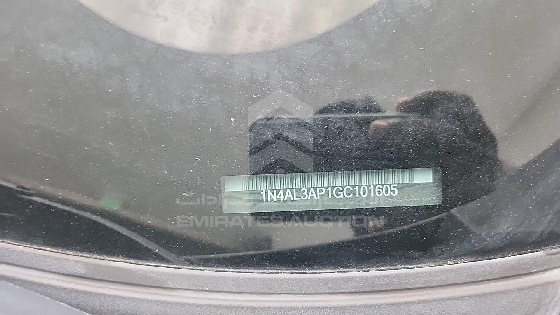 2016 NISSAN ALTIMA VIN: 1N4AL3AP1GC101605