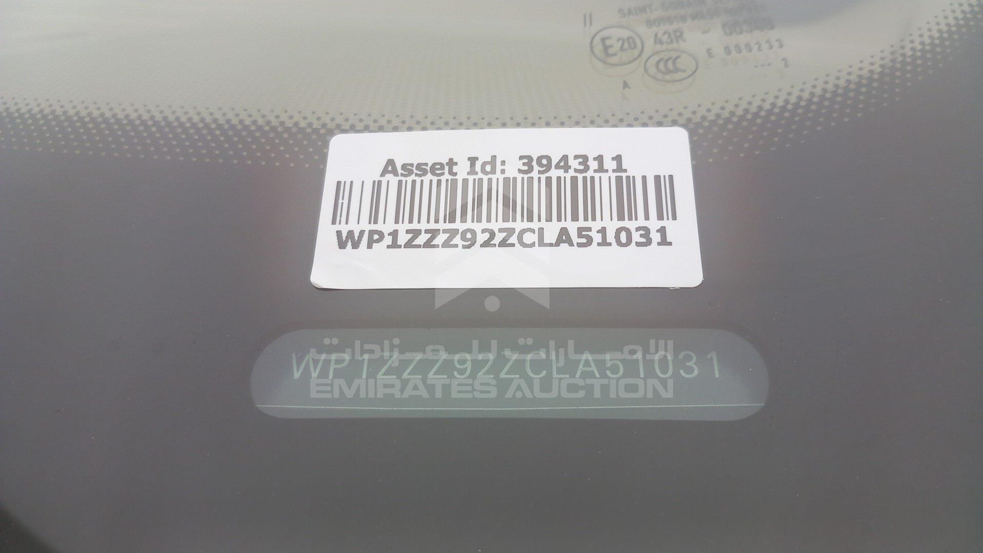 2012 PORSCHE CAYENNE VIN: WP1ZZZ92ZCLA51031