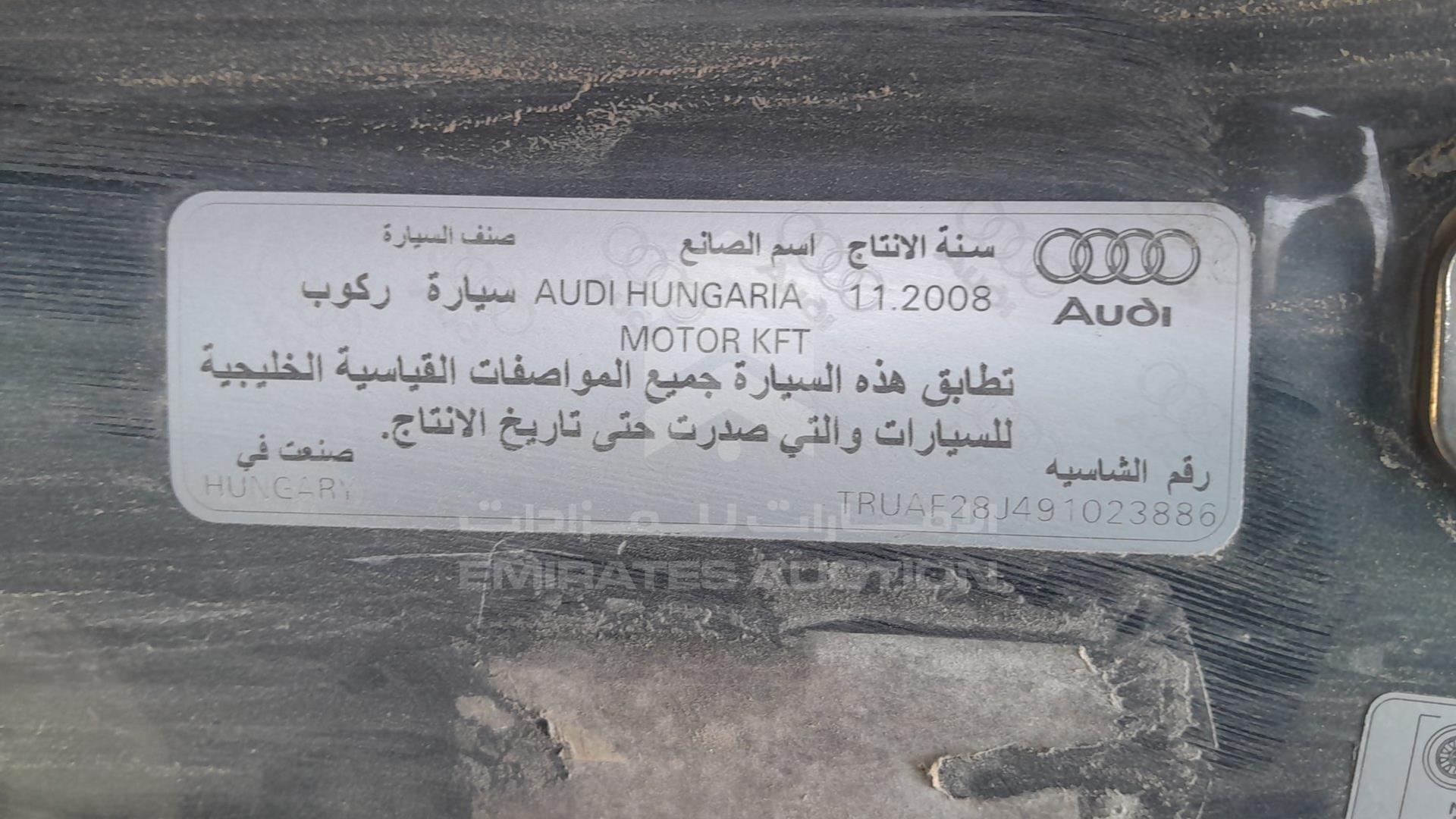 0 AUDI TT VIN: TRUAF28J491023886
