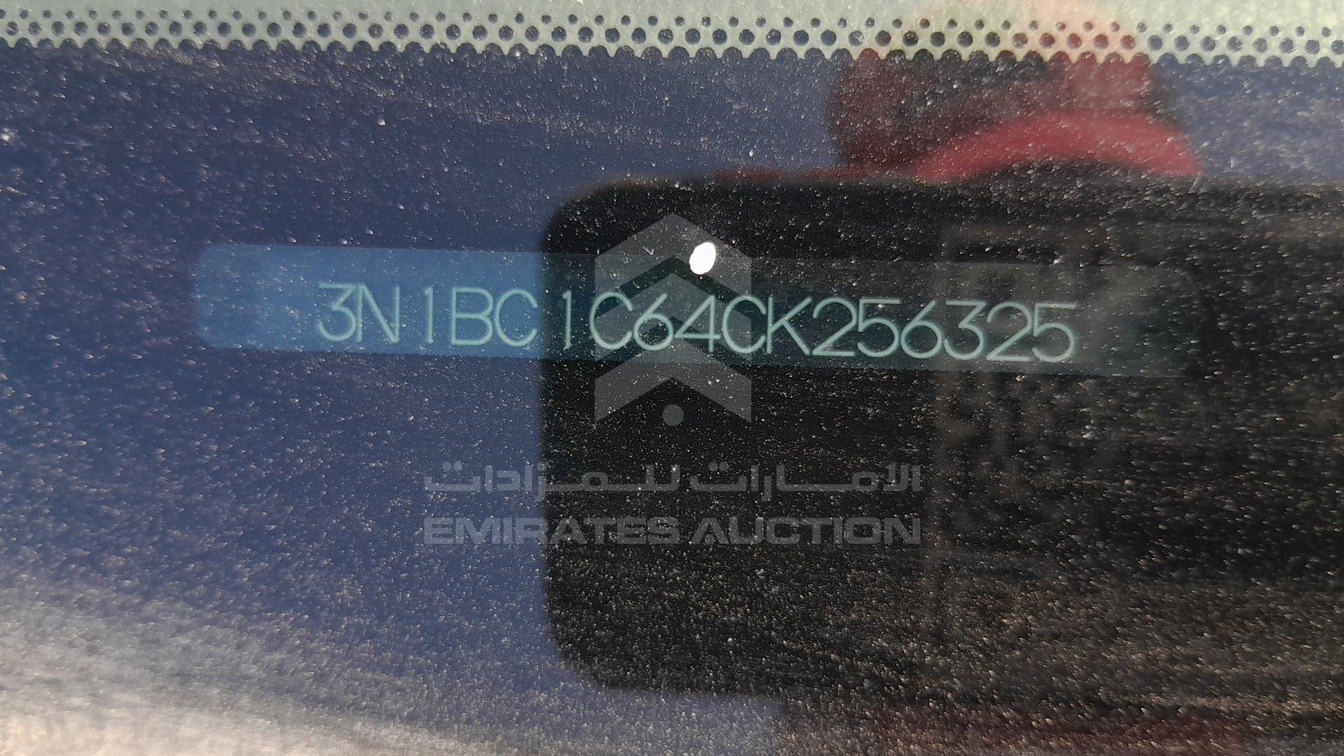 2012 NISSAN TIIDA VIN: 3N1BC1C64CK256325