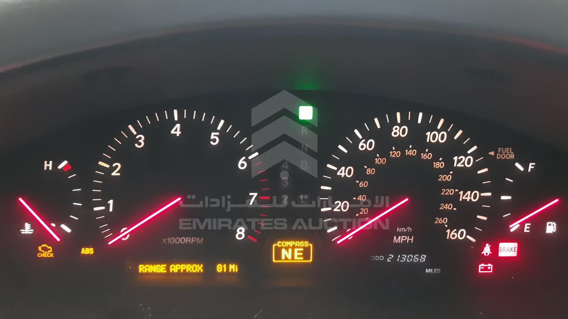 2001 LEXUS LS 430 VIN: JTHBN30F810016382