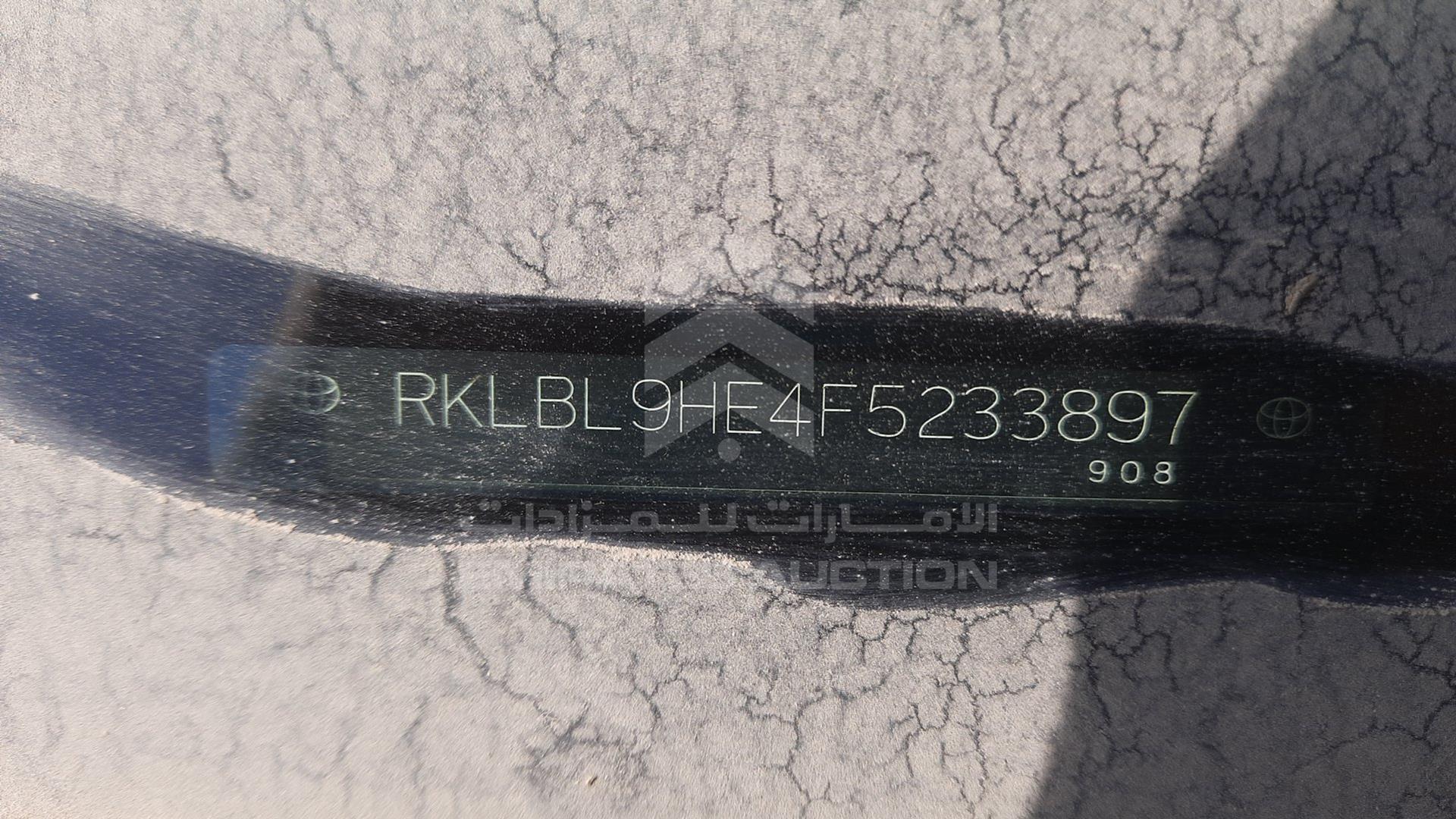2015 TOYOTA COROLLA VIN: RKLBL9HE4F5233897