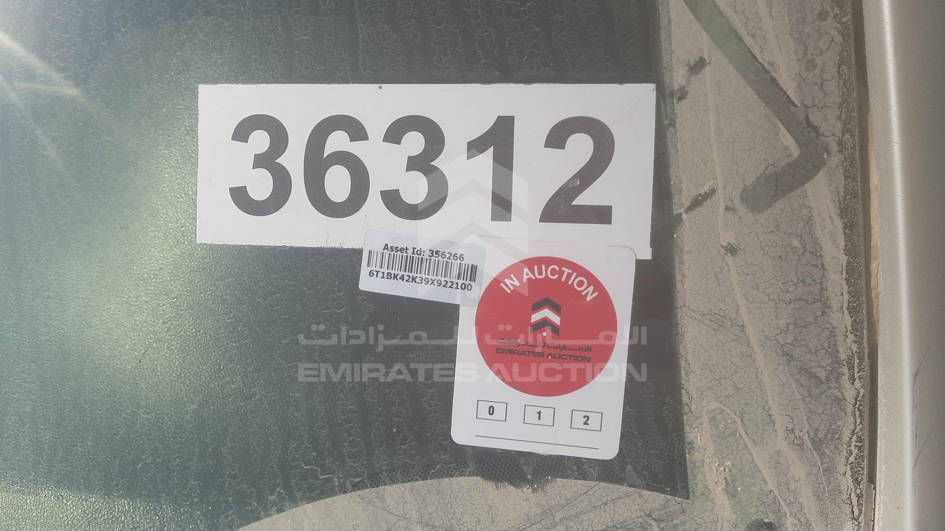 6T1BK42K39X922100 - 2009 Toyota Aurion - #435929