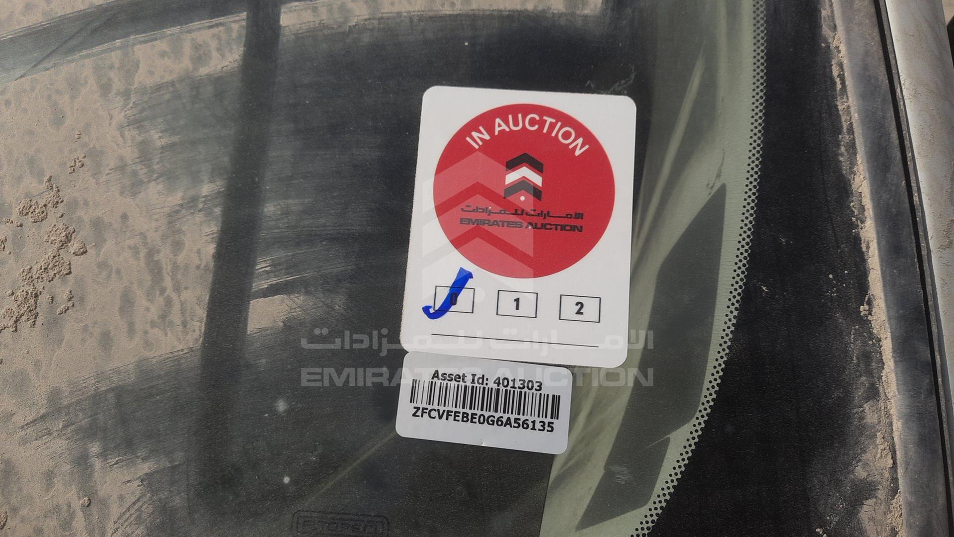2016 FIAT FIORINO VIN: ZFCVFEBE0G6A56135