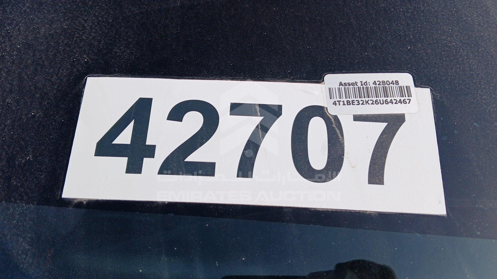 2006 TOYOTA CAMRY VIN: 4T1BE32K26U642467