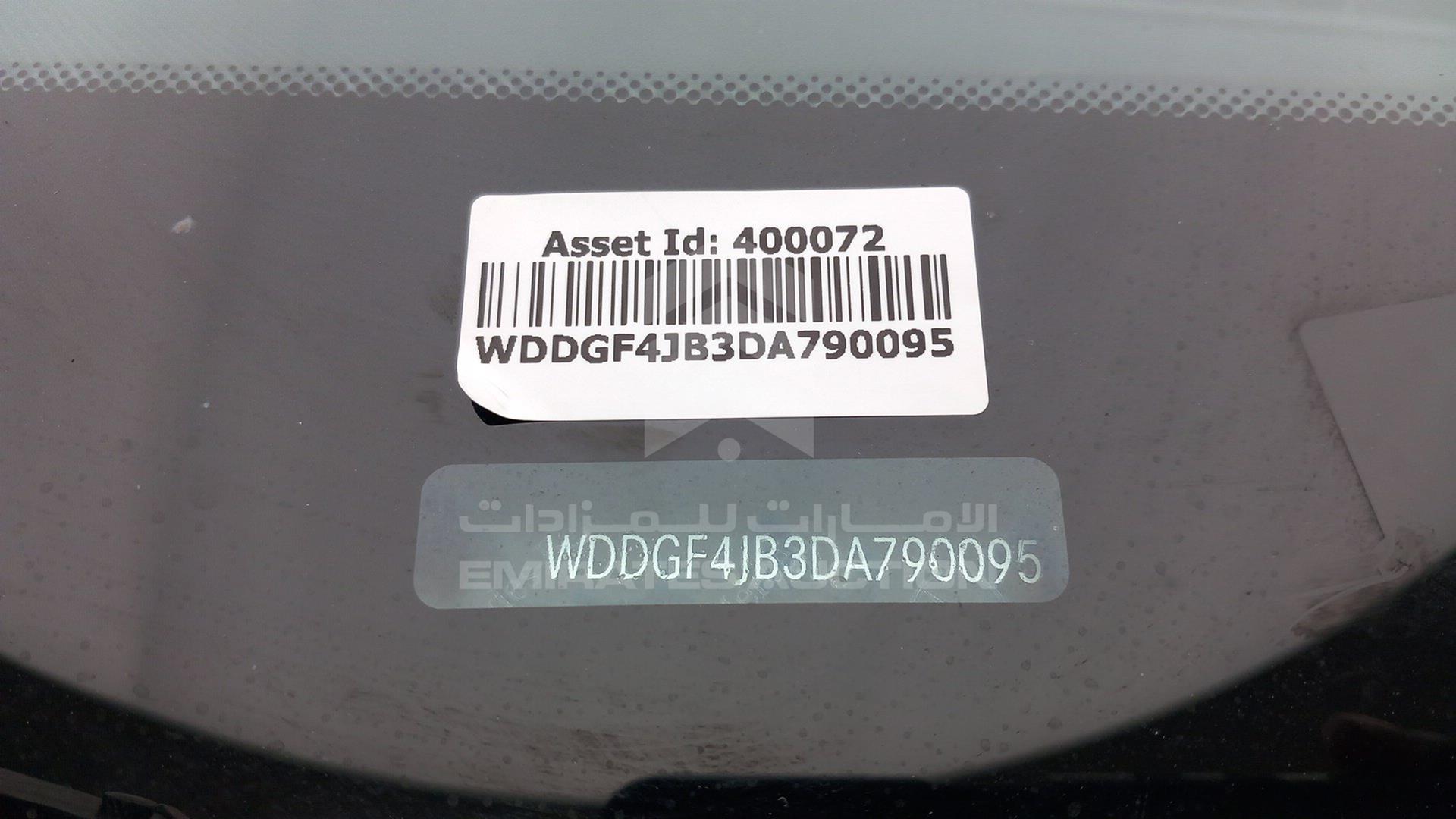 2013 MERCEDES C 200 VIN: WDDGF4JB3DA790095