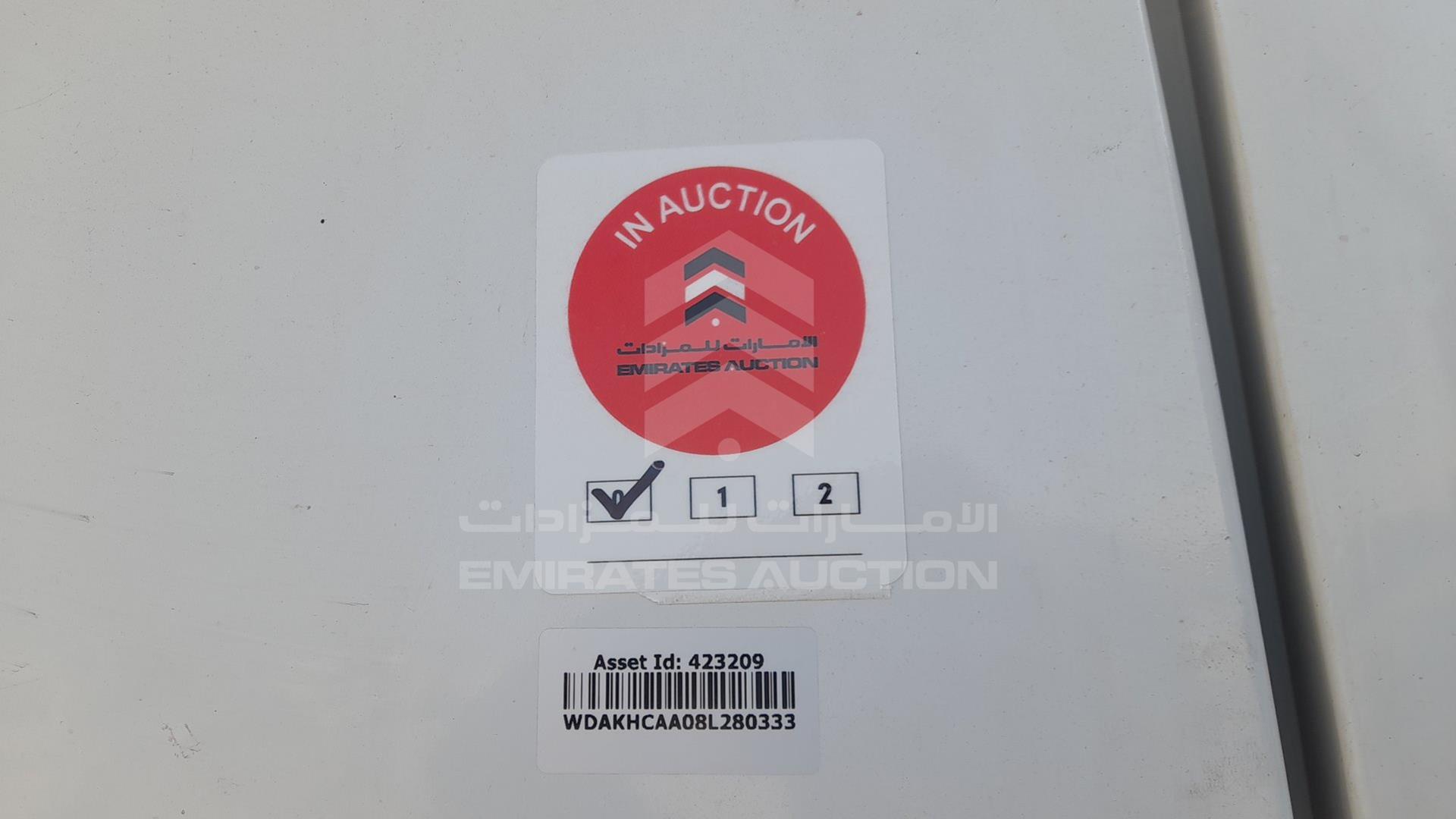 2008 MERCEDES ACTROS VIN: WDAKHCAA08L280333